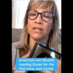 She opened Quran on a random verse And couldn’t stop crying Non Muslim American reading Quran